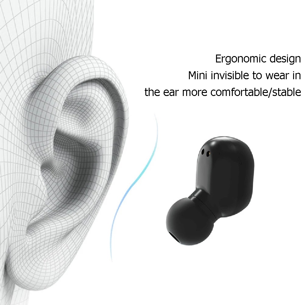 TZUZl E7S TWS Tai nghe nhét tai không dây Bluetooth chống nước có màn hình kỹ thuật số thời trang