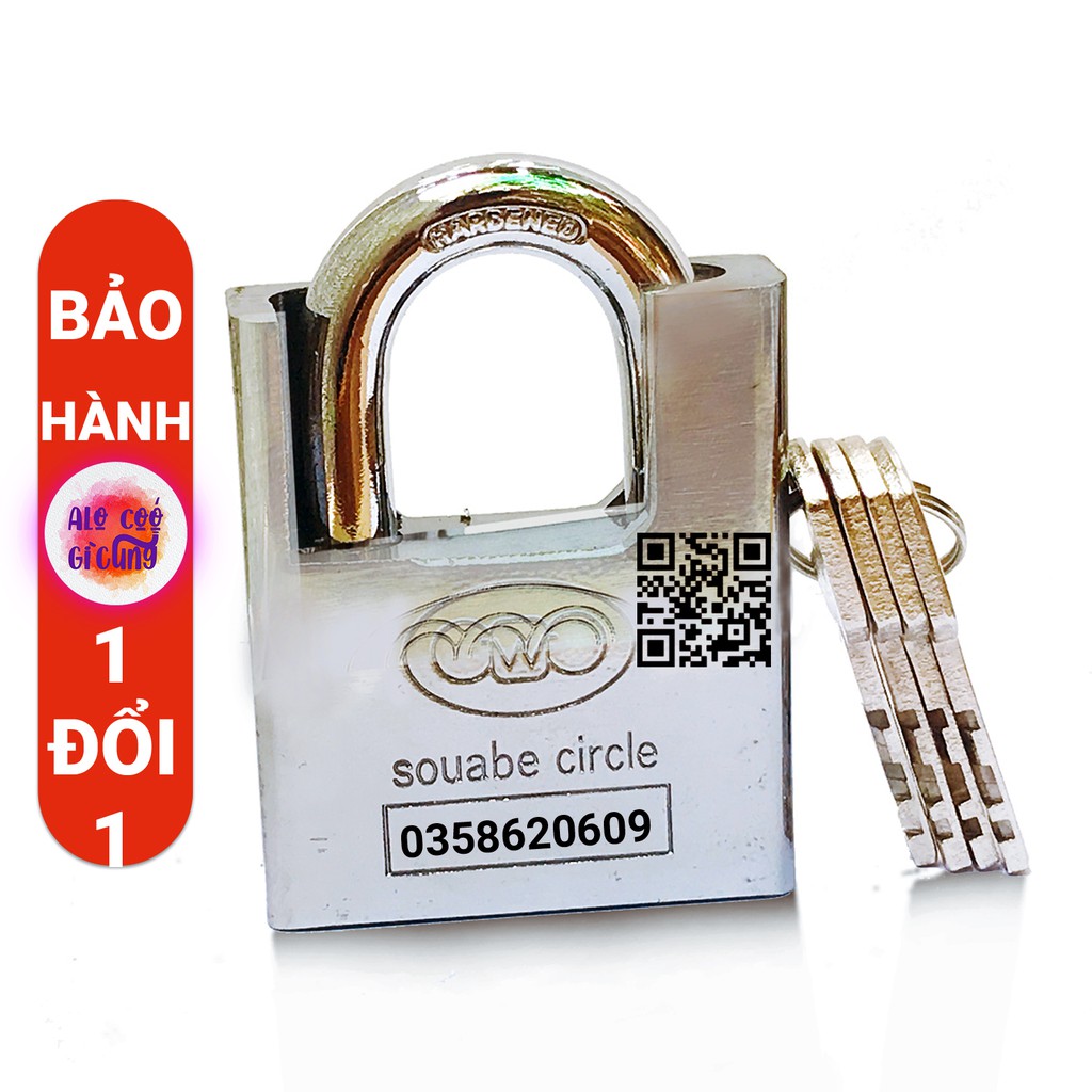 Ổ Khóa Chống Cắt Lớn Soucbe - Circle 60mm TOP SECURI PADLOCK , Chống Đập , Chống Cưa Ổ khóa chống trộm Bền Bỉ