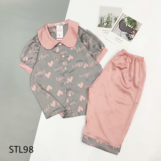 Bộ Pijama Lụa Mặc Nhà Cực Mát