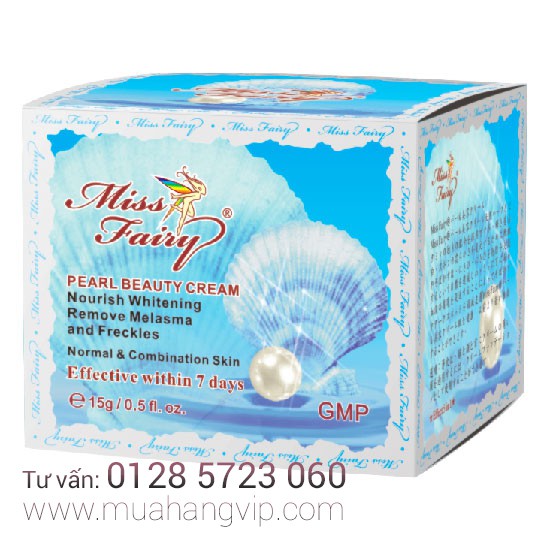 Kem dưỡng trắng da Miss Fairy Ngọc trai - Pearl Beauty Cream