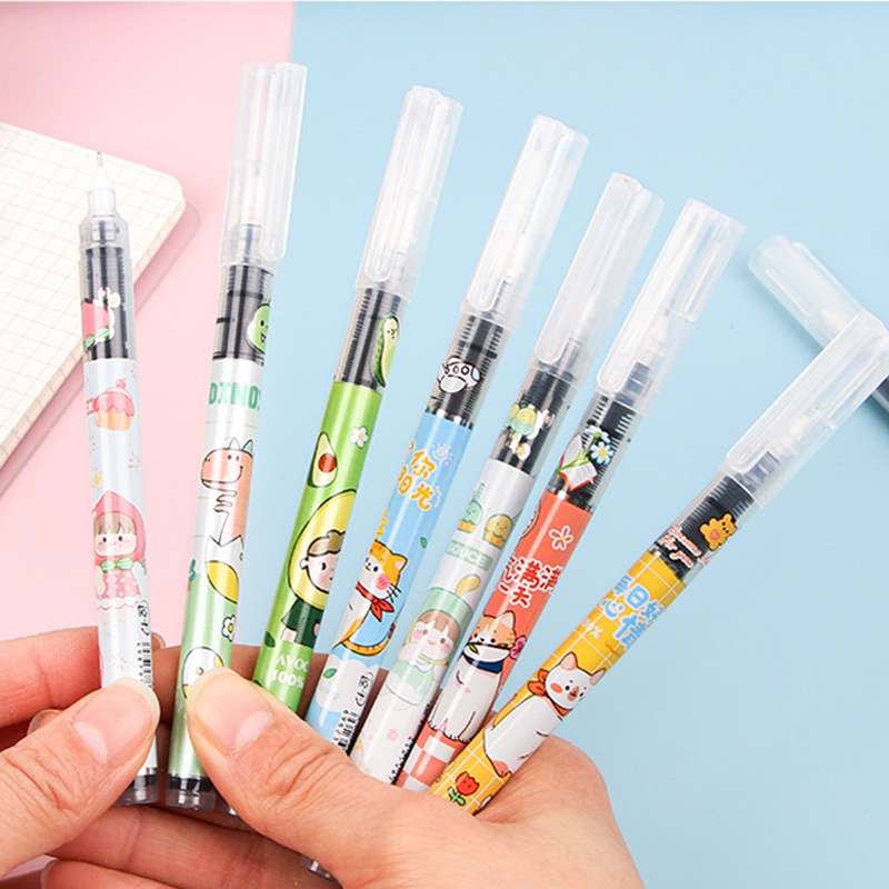 Set 12 Bút Ký Tên Màu Sắc Đơn Giản Cho Học Sinh/Văn Phòng