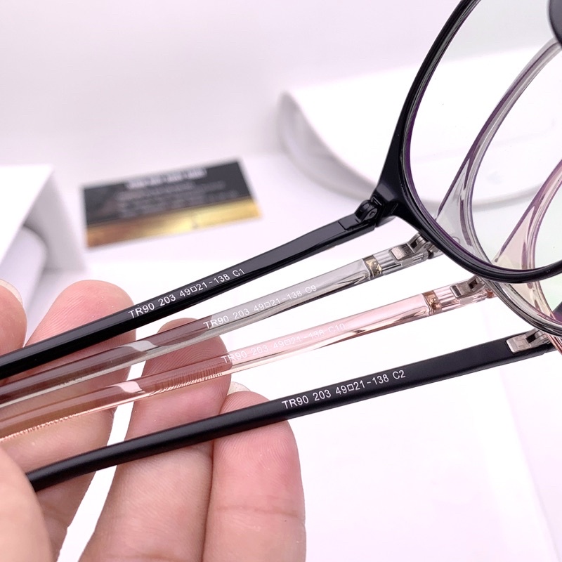 Gọng kính dẻo mắt mèo thời trang Hàn Quốc tr90 203