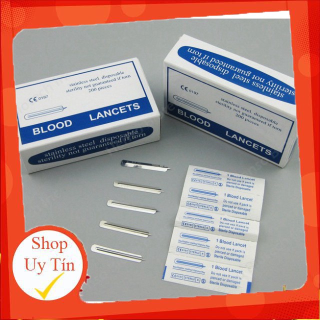 Kim Chích mụn(máu) Blood Lancet hộp 200c HẢI NAM