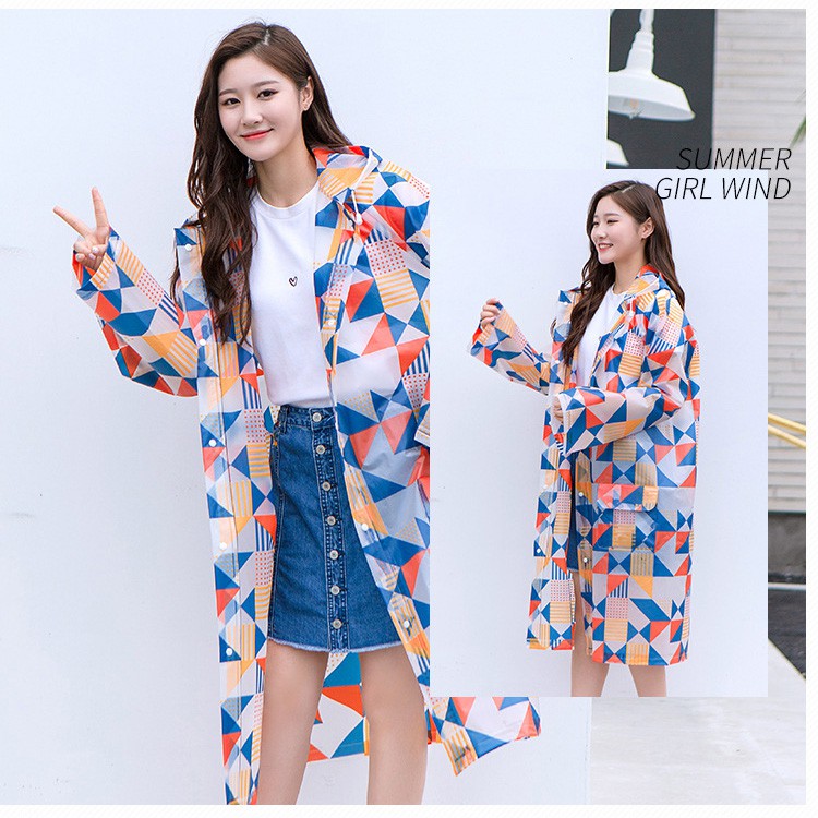 Thời Trang Áo Mưa Có Túi Tiện Lợi Dành Cho Cặp Đôi