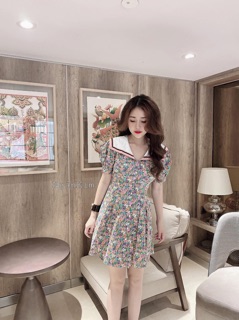 Đầm hoa nhí dáng xoè (2 màu)