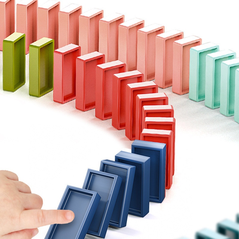 Đồ Chơi Xếp Hình Xe Lửa Domino Nhiều Màu Sắc Cho Trẻ Em