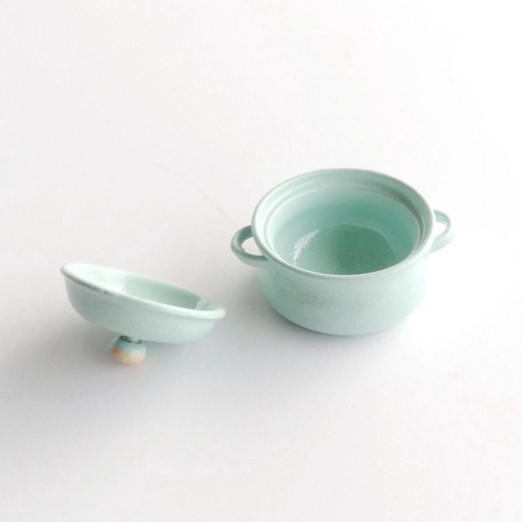 YIYU Nồi Nấu Ăn MIni Dễ Thương Cho Nhà Búp Bê Tỉ Lệ 1 / 12