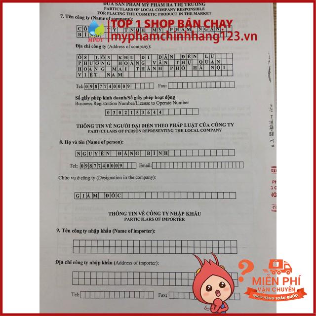 Gel rửa tay khô Ngân Bình Chính Hãng Có Giấy Kiểm Định Công Bố Của Bộ Y Tế