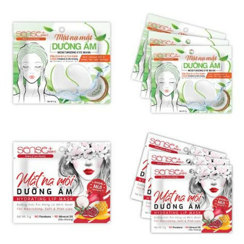 Mặt Nạ Dưỡng Ẩm Mắt - Môi SenSe Plus Mask