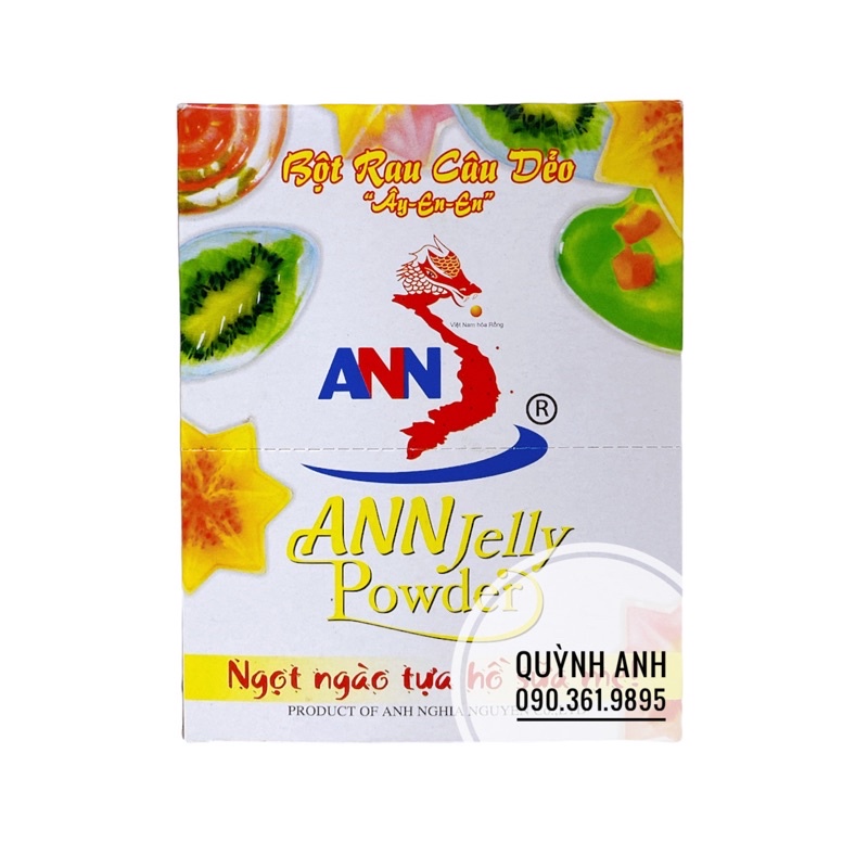 Bột rau câu dẻo ANN gói 10g (hộp 12 gói)