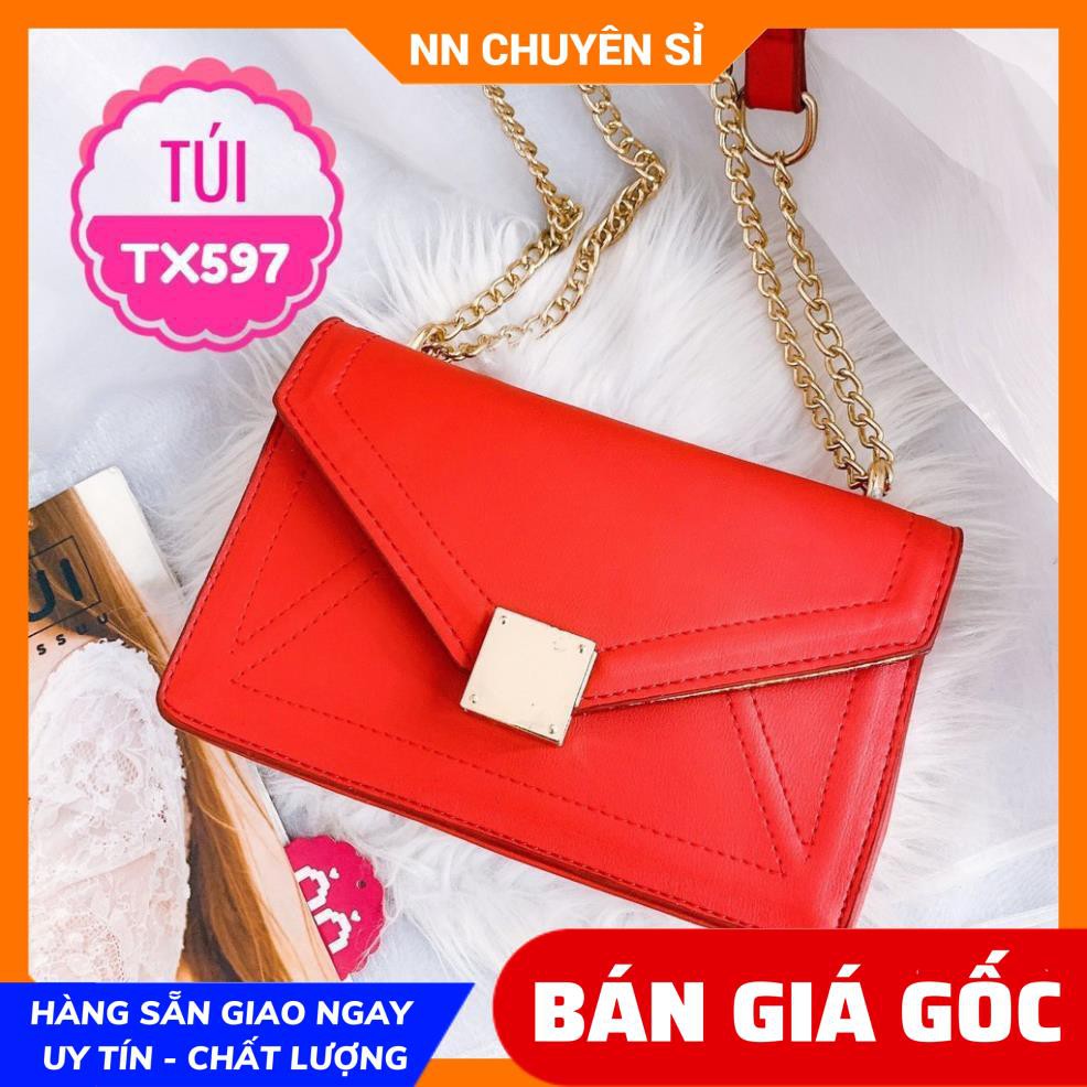 TÚI KHÓA VUÔNG CỰC SANG (TX597) ⚡100% ẢNH THẬT⚡