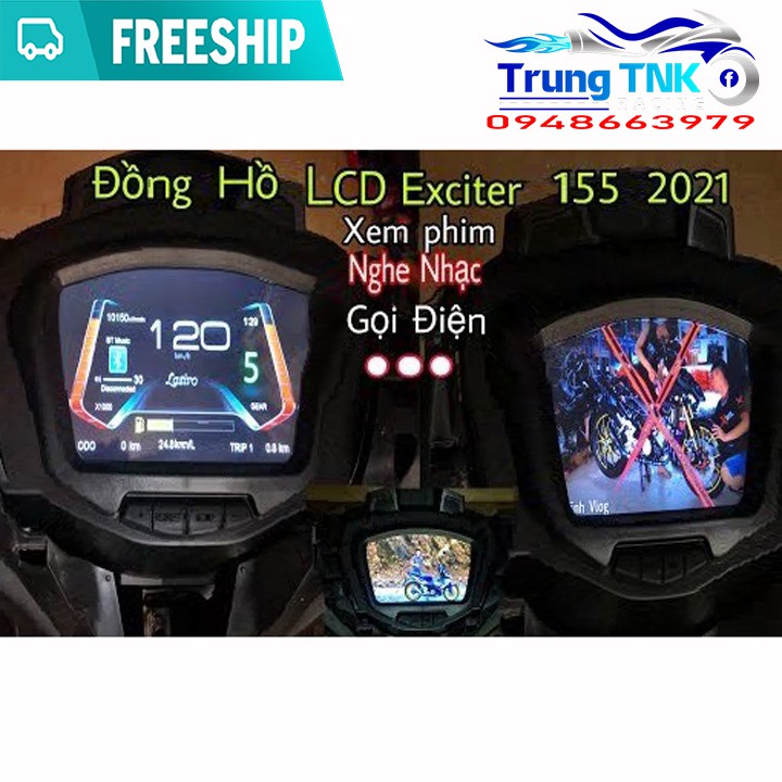 Đồng hồ điện tử exciter 150 king drag.