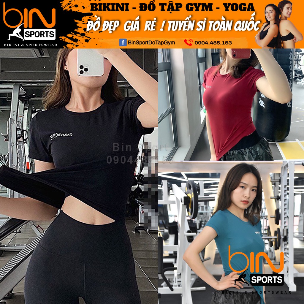 Aó Thể Thao Nữ - Áo Dệt Gym Active Bin Sport A070