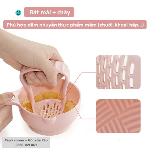 (CHÍNH HÃNG) SET CHẾ BIẾN ĂN DẶM 7 CHI TIẾT AAG HÀN QUỐC CAO CẤP