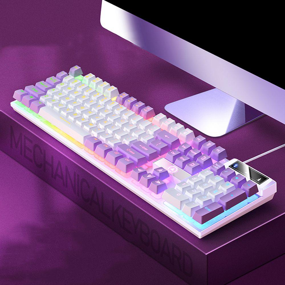 Bàn Phím Cơ Chơi Game 1 Cái Esports Màu Trắng Chống Nước Chống Nóng Cho Máy Tính