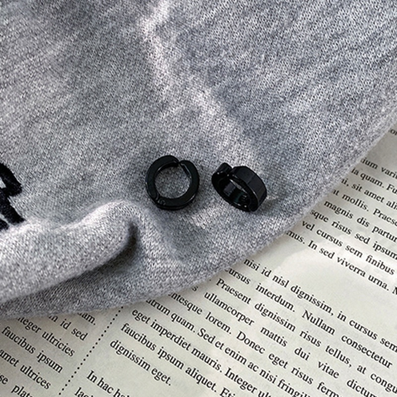 Khuyên Xỏ Lỗ Tai Bằng Thép Titan Phong Cách Hip Hop Đường Phố Cho Nam Và Nữ