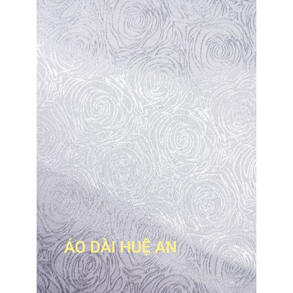 Gấm cotton trắng mềm mát, co dãn may áo dài, váy đầm,... (đơn vị tính 0.5m)