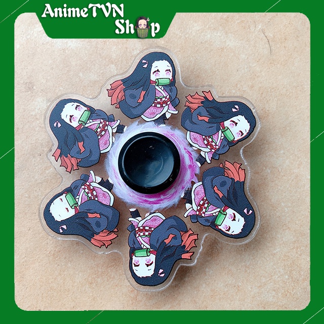 Con quay đồ chơi Fidget Spinner hình 3D anime manga (Naruto, Pokemon, Kimetsu, One Piece, Dragon Ball) Vui giảm stress