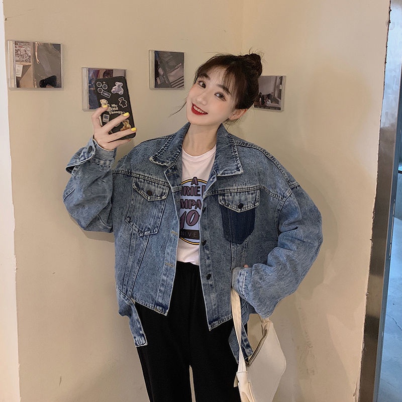Áo Khoác Jean Lửng Thời Trang Dành Cho Nữ