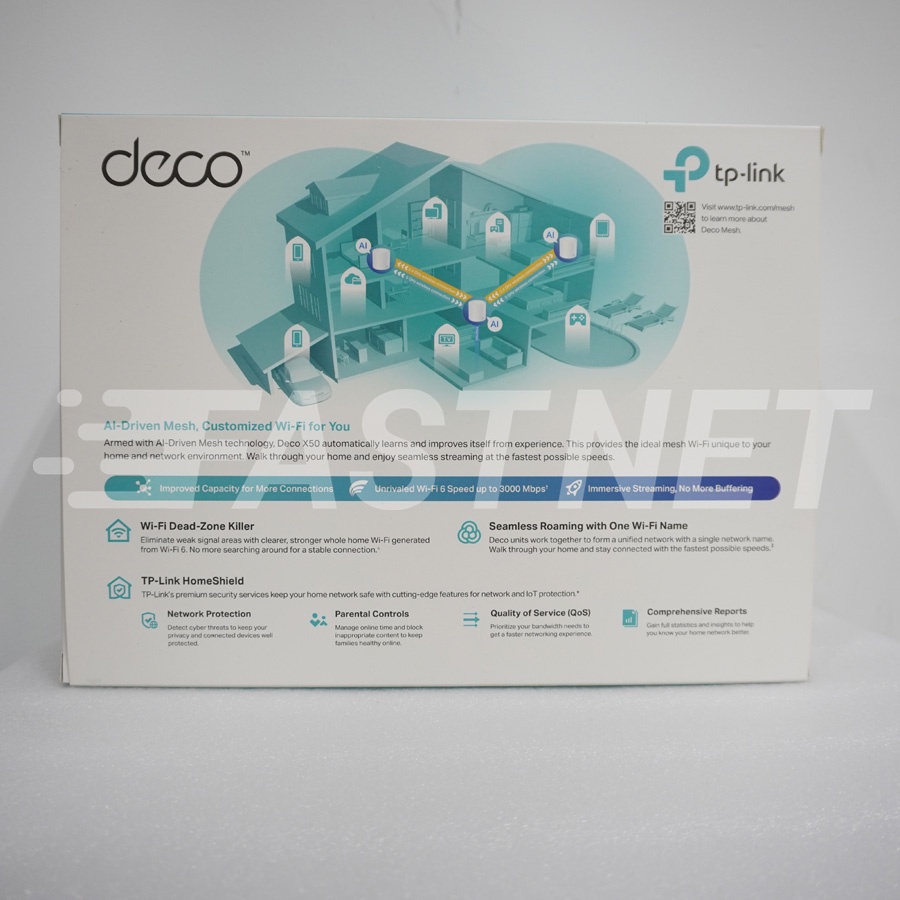 Hệ Thống Wi-Fi 6 Mesh Cho Gia Đình Deco X50 Chuẩn AX3000