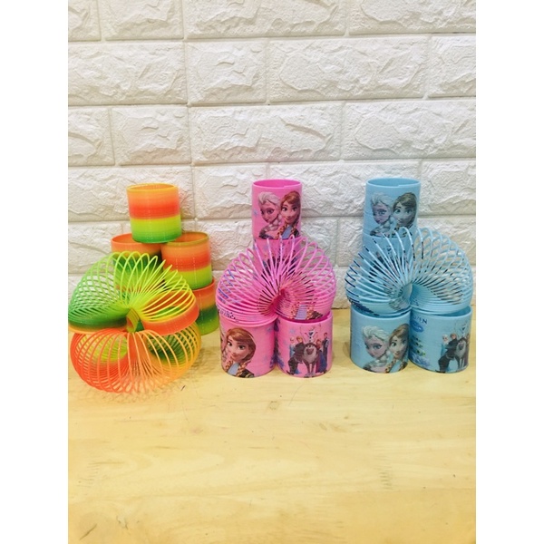 ĐỒ CHƠI LÒ XO CẦU VỒNG, NGƯỜI TUYẾT FROZEN CHO BÉ
