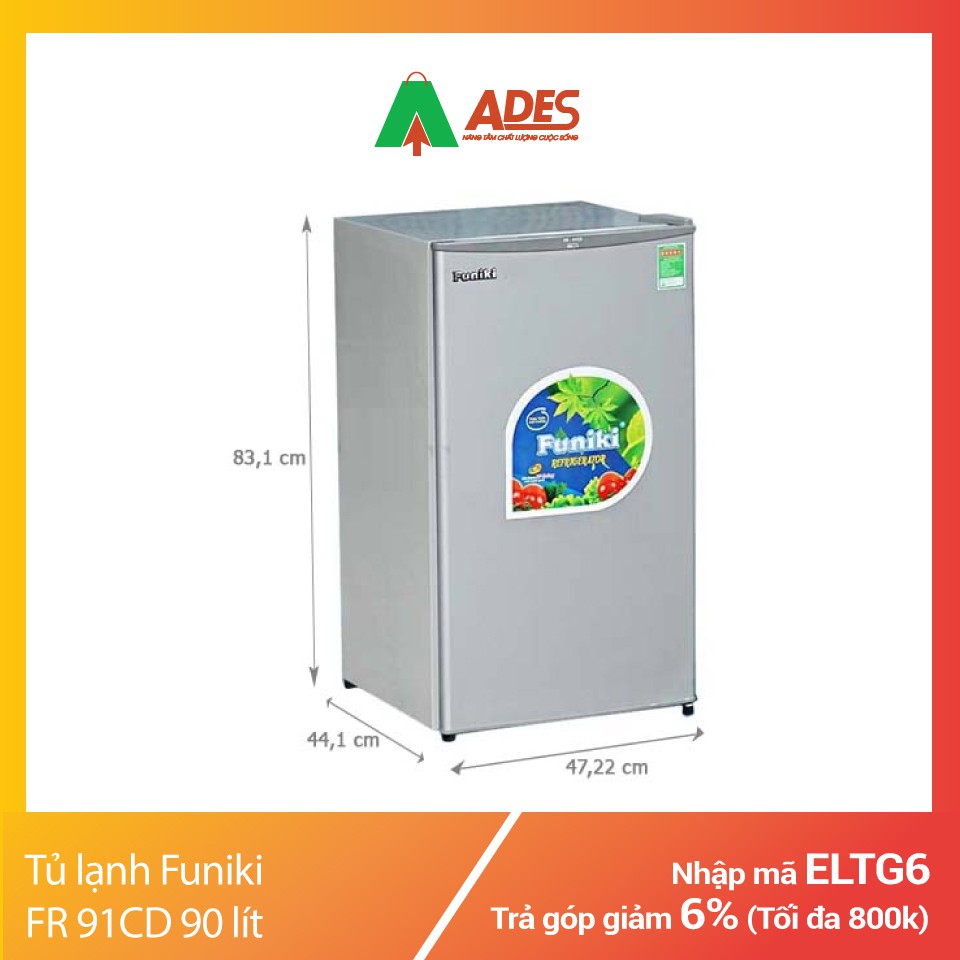 [Mã 154ELSALE2 giảm 7% đơn 300K] Tủ lạnh Funiki FR 91CD 90 lít | Chính hãng, Giá rẻ