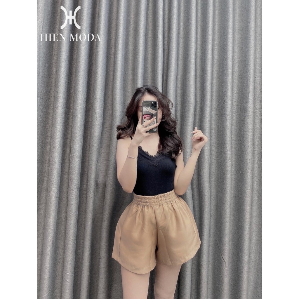 Quần short nữ đẹp ống rộng cạp chun , quần đùi nữ phồng cạp cao | BigBuy360 - bigbuy360.vn