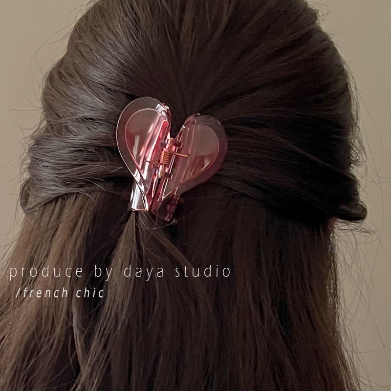 Bán Nóng✿Kẹp Hình Cá Mập Hai Lớp Acrylic Chất Lượng Cao Phong Cách Pháp Ngọt Ngào