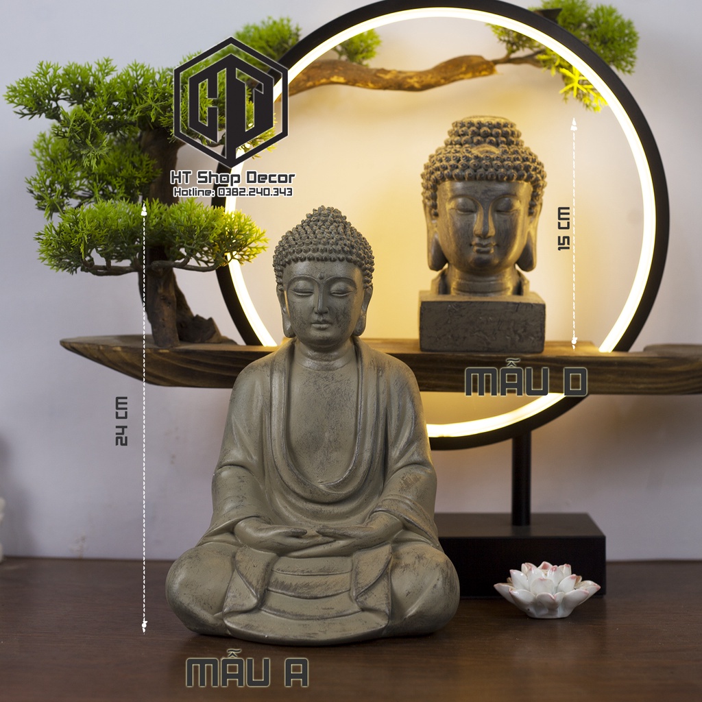 Tượng Phật  trang trí nhà cửa phong thủy, bàn trà, hồ cá, thuỷ sinh, tiểu cảnh, bán cạn, terrarium