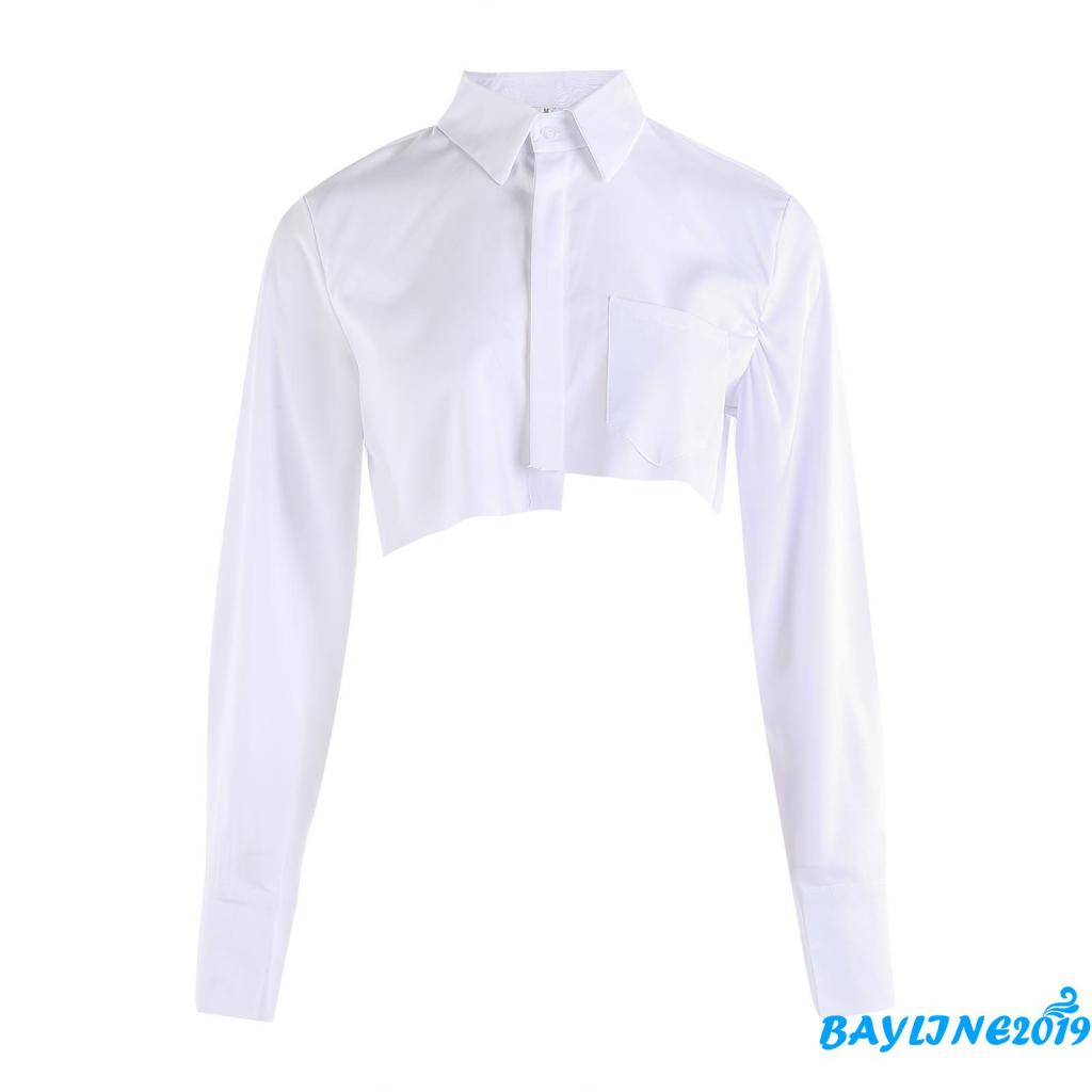 Áo Croptop Màu Sắc Đơn Giản Thời Trang Dành Cho Nữ