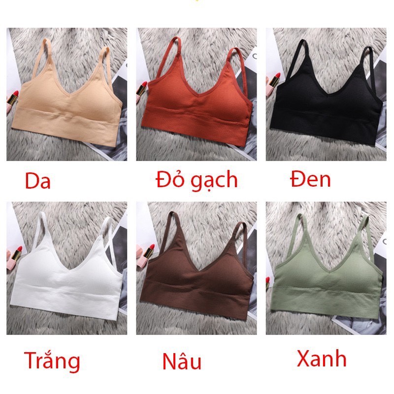 Áo Bra Gân Tăm [YUKI 367] Áo Bra 2 Dây Khoắt Lưng Đẹp | BigBuy360 - bigbuy360.vn