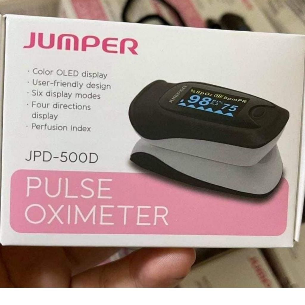 ✔(Chính Hãng) Máy đo SPO2 Jumper , Máy đo nồng độ oxy trong máu và đo nhịp tim cầm tay JPD-500D