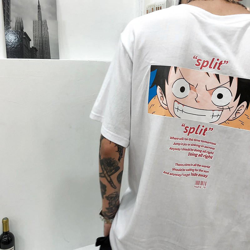 Áo Thun Nam Nữ Form Rộng Tay Lỡ Local brand LUFFY Freesize Street wear Phong Cách Chất Cotton TN508