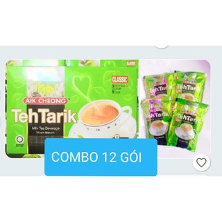 set 12gói Trà sữa aik cheong  tehtarik classic .hsd: 12.2021
