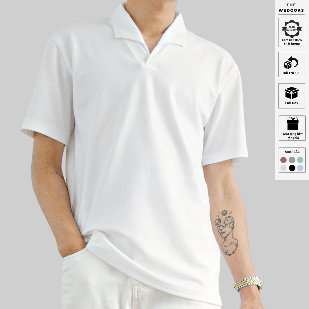 Áo polo cá sấu basic phong cách hàn quốc