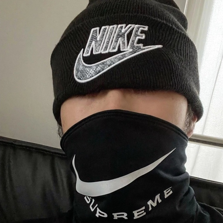 ⚡️[Mirror Quality] - Mũ Supreme x NlKE Snakeskin Beanie , Mũ len Supreme Black/Grey