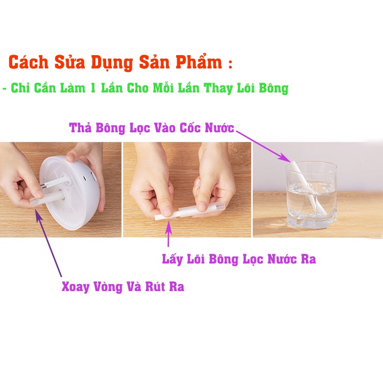 Máy Phun Sương Tạo Ẩm Hình Dưa Lưới Mini Không Khí Có Chế Độ Khuếch Tán Hương Thơm Tinh Dầu Nguyên Chất