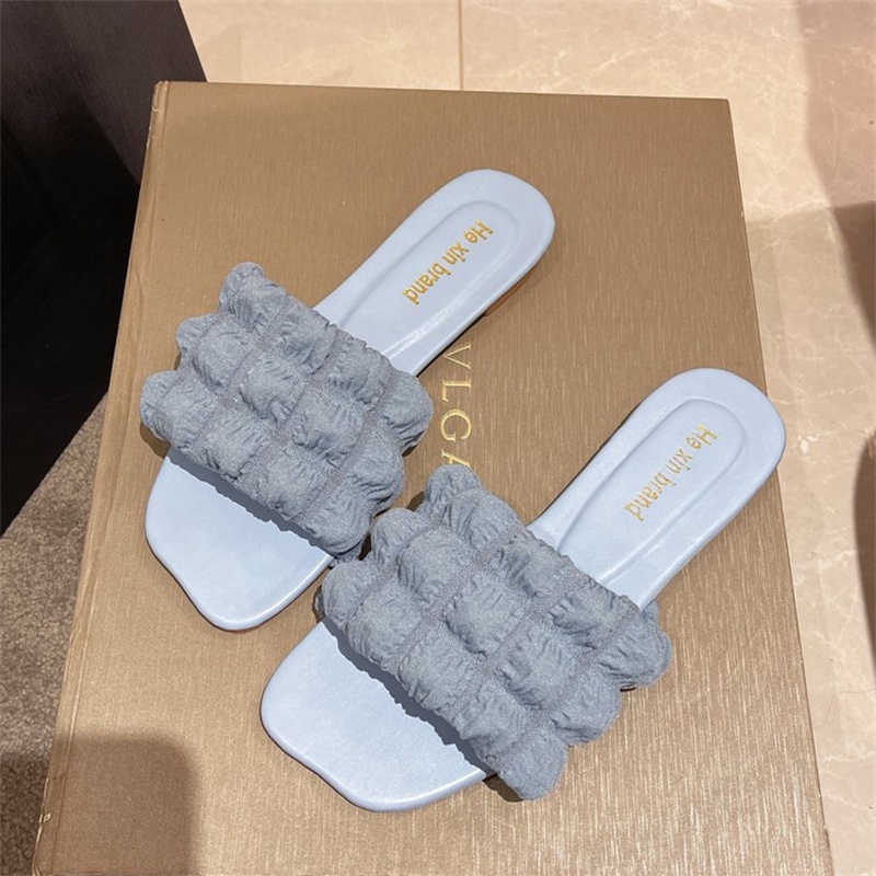 Nhiều Màu Dép Nữ Xăng Đan Đế Bằng Thiết Kế Đơn Giản Thời Trang Đi Biển Cho