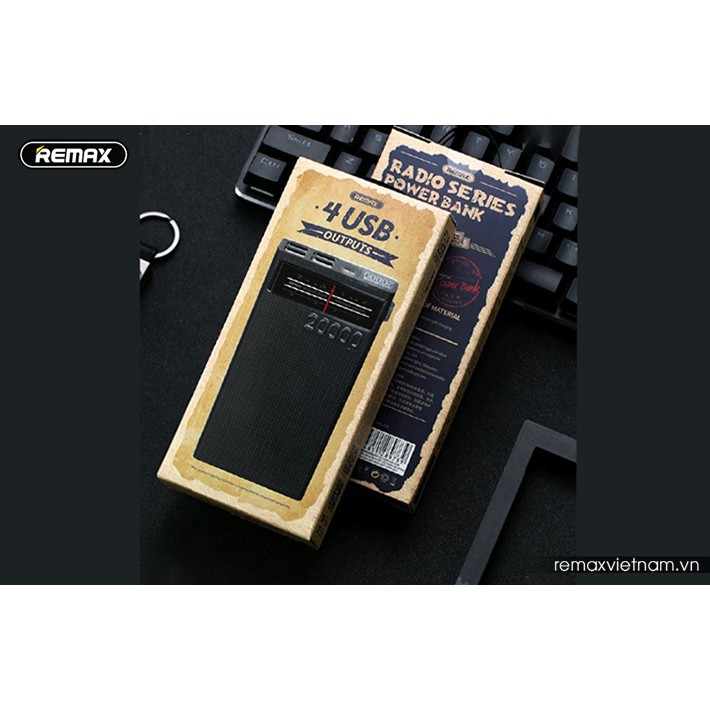 Pin Sạc Dự Phòng Remax Radio RPP102 20.000mAh 4 cổng USB
