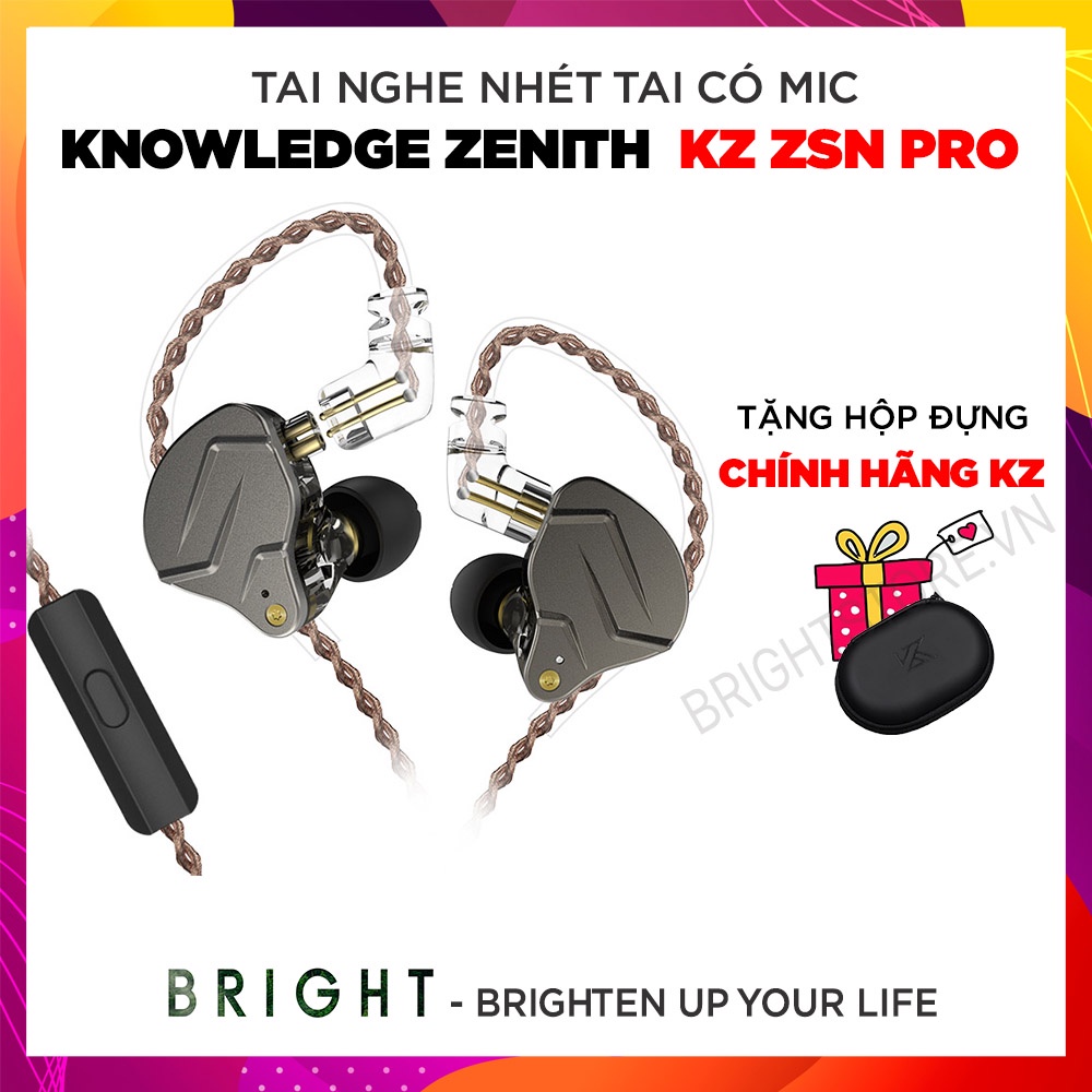 Tai Nghe Nhét Tai Có Mic Knowledge Zenith KZ ZSN Pro/ ZSN Pro X
