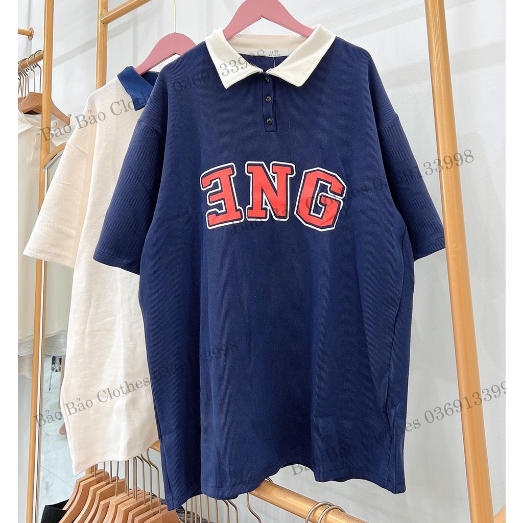 Áo Thun Polo Nam Nữ  Form Rộng Phối Cổ ENG Chất Tổ Ong Vải Dày Mịn Thoáng Mát Thiết Kế Thời Trang Kiểu Dáng Năng Động