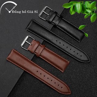 Dây đồng hồ da bò full size 18,20,22,24mm chính hãng
