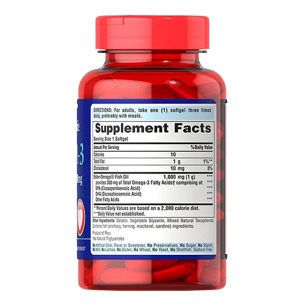 Viên Bổ Sung Omega 3 1000mg Puritan's Pride - 100 Viên | BigBuy360 - bigbuy360.vn