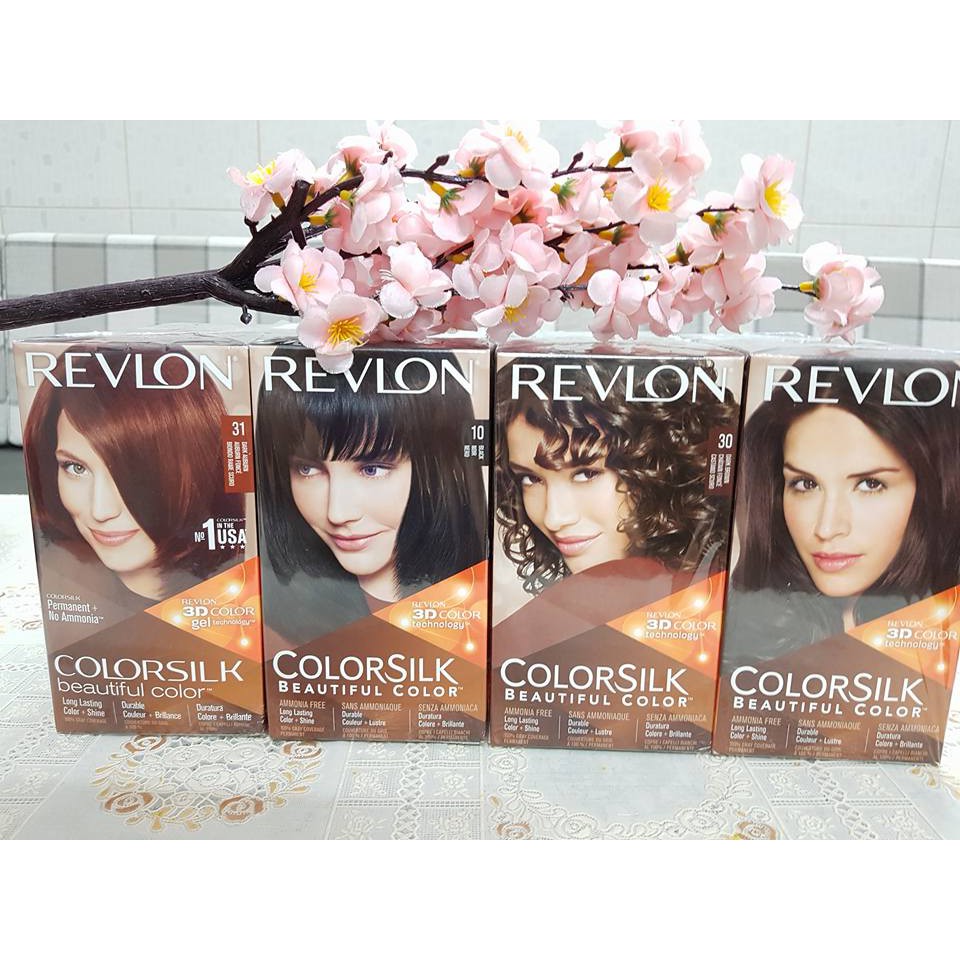 (Đủ màu) Thuốc nhuộm tóc Revlon ColorSilk 3D
