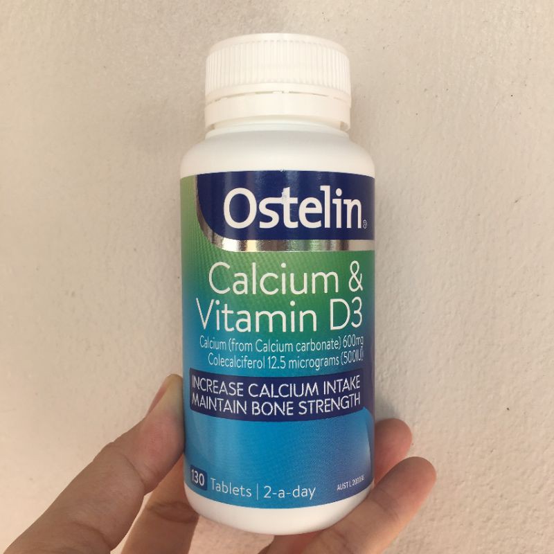 (Cam Kết Hàng Auth) Canxi bầu Ostelin Calcium & Vitamin d3 bổ sung Canxi, D3 cho bà bầu, mẹ cho con bú