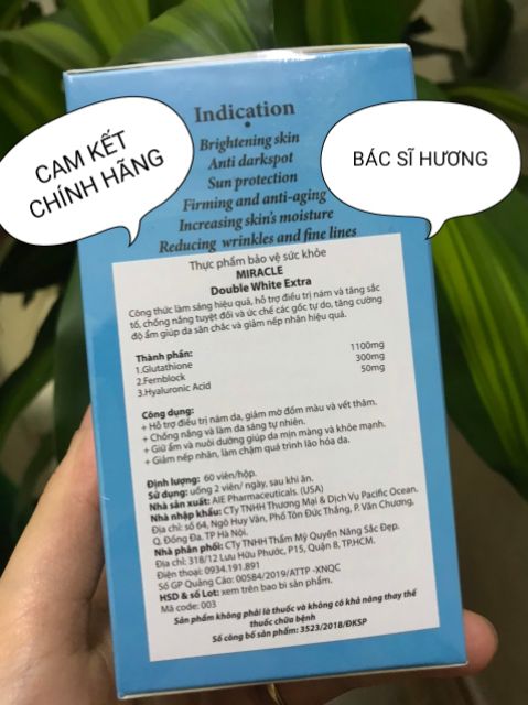 [ CHÍNH HÃNG] VIÊN UỐNG TRẮNG DA MIRACLE | BigBuy360 - bigbuy360.vn