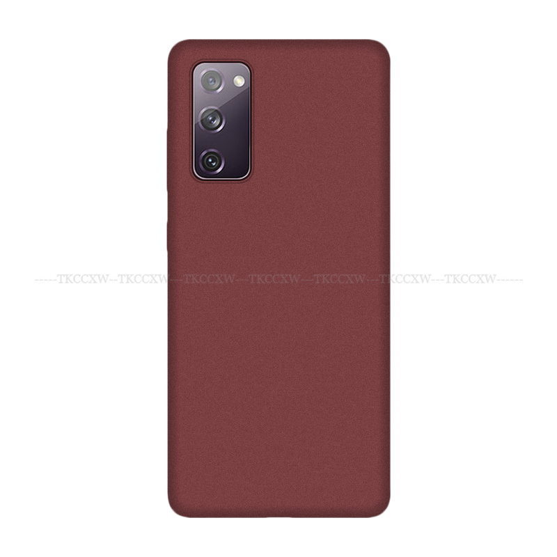 Ốp điện thoại silicone mềm không bám vân tay cho Samsung Galaxy S20 FE A42 M51 A31 A21 A21S A11 A51 A71 5G