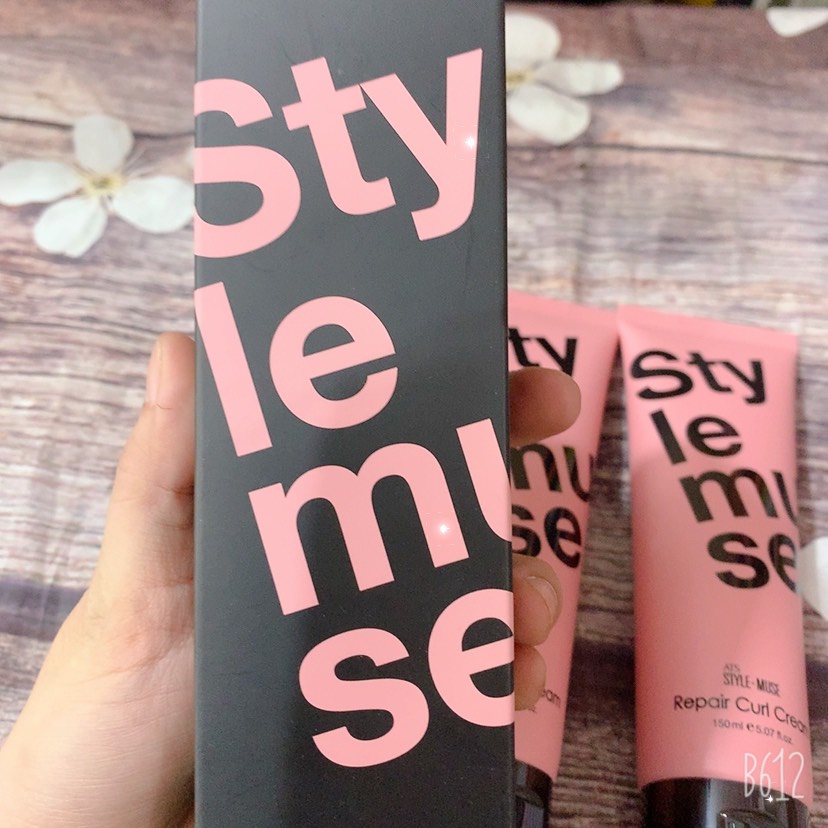 Kem tạo kiểu tóc uốn xoăn ATS STYLEMUSE REPAIR CURL CREAM 150ml (Chính hãng)