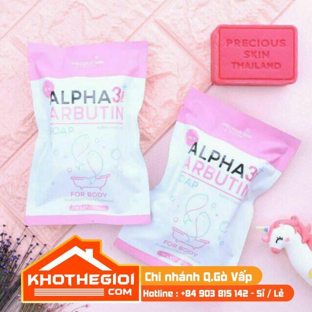 [ Chính Hãng ] Soap Xà Phòng Tắm Trắng Da Body ALPHA ARBUTIN 3+ Plus 80g - Thái Lan