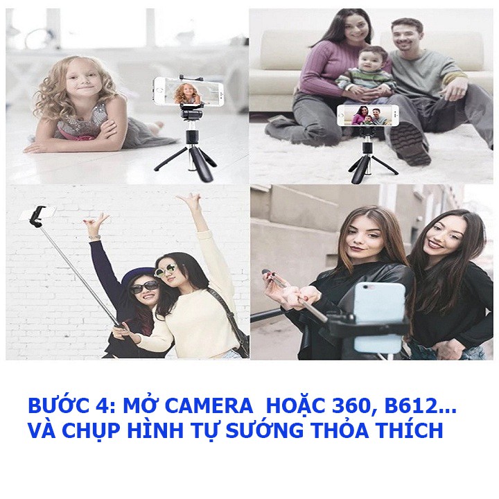 Gậy chụp hình 3 chân kiểu tripod có remote bluetooth điểu khiển L01,Gậy Selfie chụp ảnh 3 chân  - DTM Store